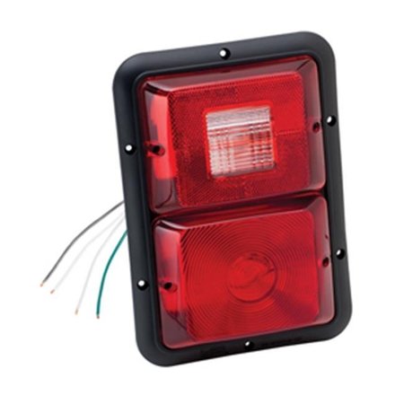 BARGMAN Bargman 30-84-508 Taillight No. 84 Recessed Double Vertical Red; Backup - Black Base; 8 x 10 x 7 in. 30-84-508